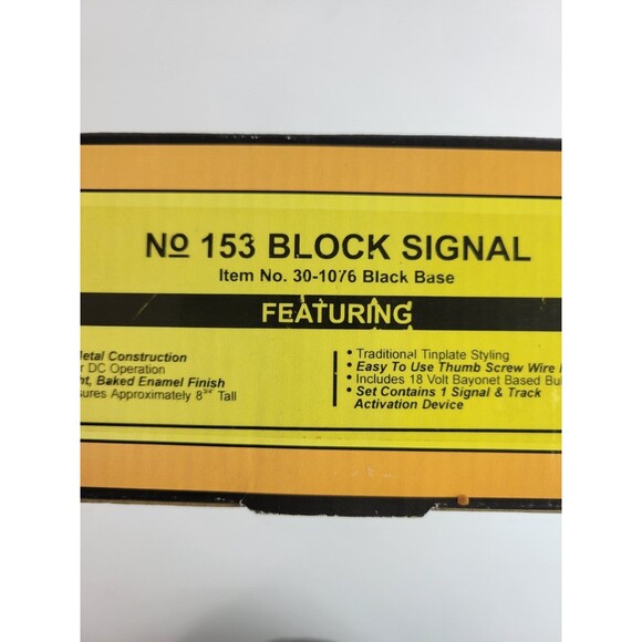 O Scale MTH 30-1076 No 153 Operating Block Signal - Picture 6 of 7
